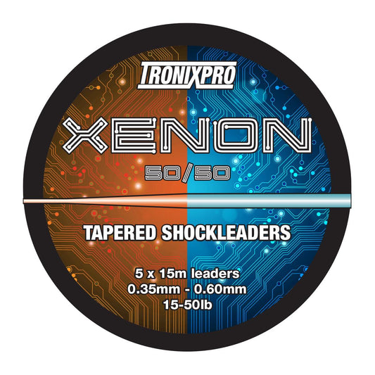 TronixPro Xenon Tapered Leaders 50/50 0.35-0.70mm 15lb-60lb 5x15m