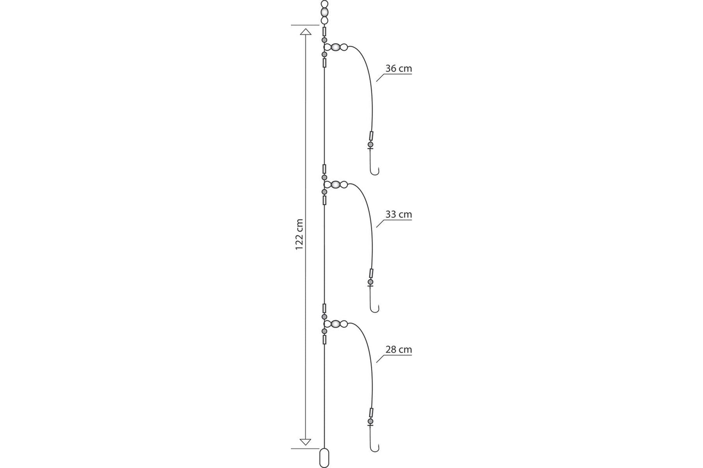 Mustad Three Hook Flapper Rig