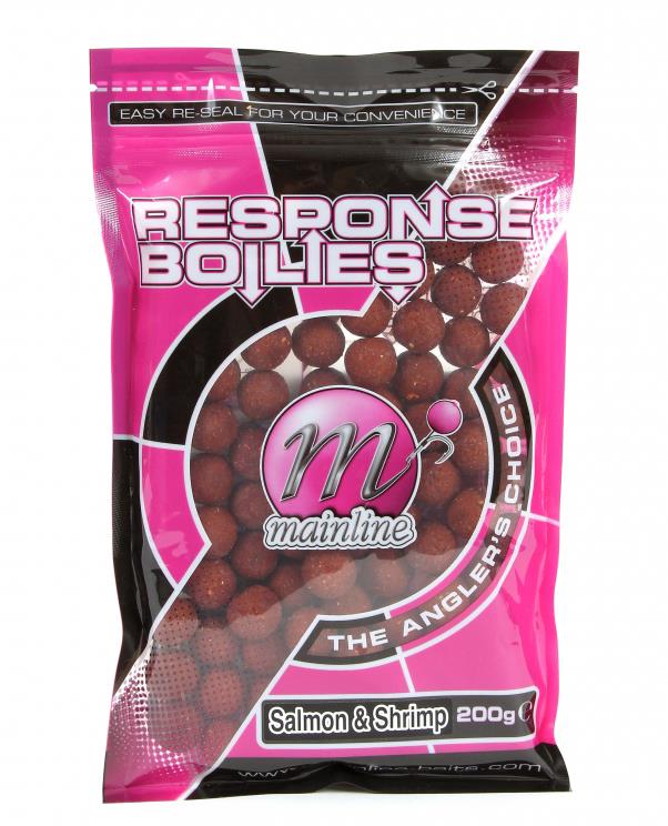 Mainline Response Boilie Salmon & Shrimp 15mm Handy Pack 200g