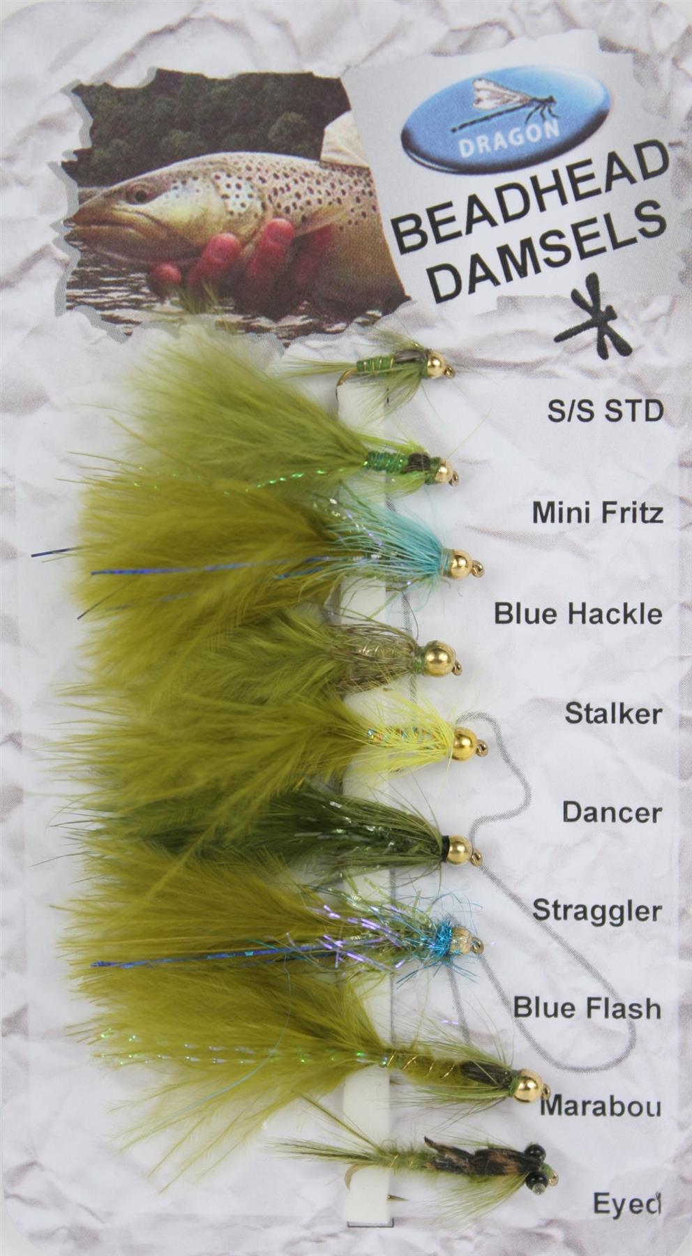 Dragon Tackle Trout Flies Bloodhead Damsels 