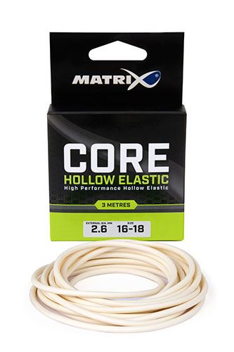 Fox Matrix Core Elastics 3m Size 16-18 (2.60mm) White