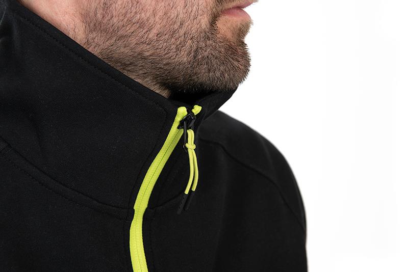 Matrix 1/4 Zip Sweat Schwarz/Limette (Black Edition)