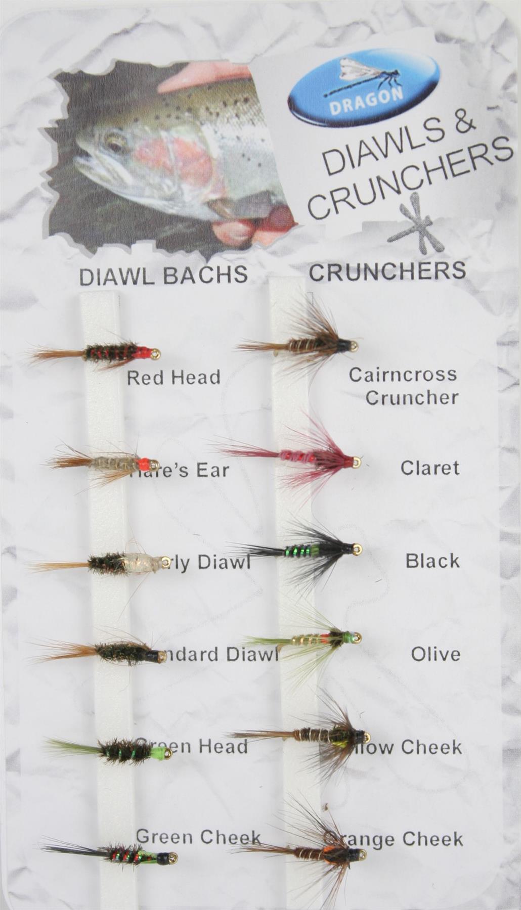 Dragon Tackle Trout Flies Diawls & Crunchers