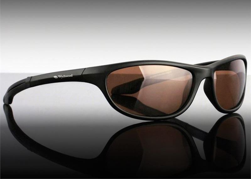 Wychwood Black Wrap Around Polarised Sunglasses /  Brown Lens