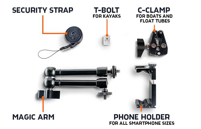 Deeper Smartphone Mount for Boat and Kayak