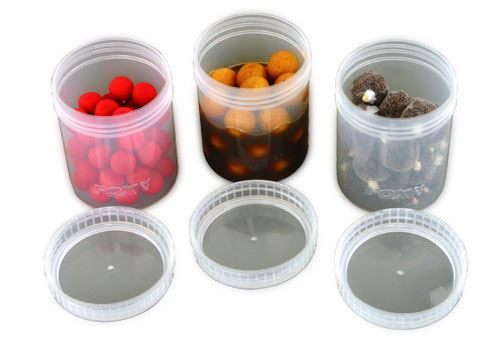 Fox Glug Bait Tubs Full Size Clear x 6