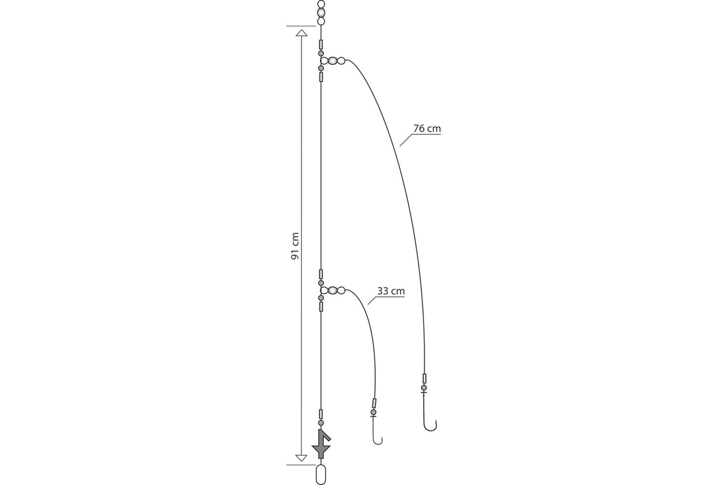 Mustad Two Hook Bomber Rig