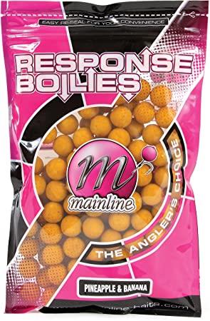 Mainline Response Boilie Ananas &amp; Banane 15 mm, praktische Packung 200 g