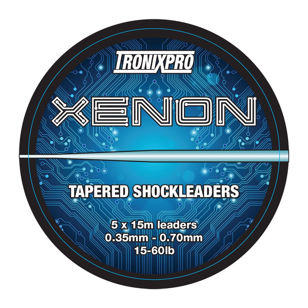 TronixPro Xenon Tapered Leaders Clear 0.40-0.80mm 26lb-80lb 5x15m