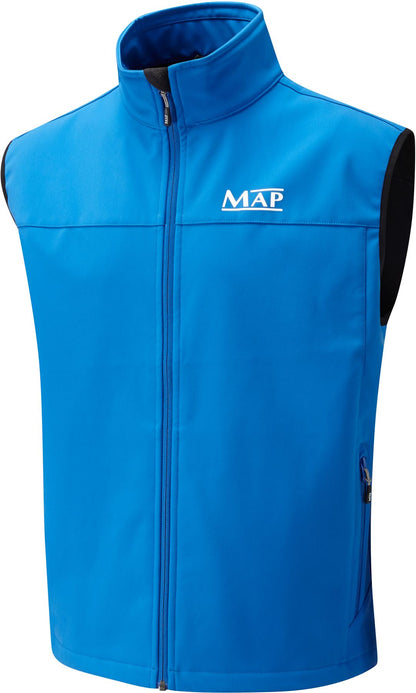 MAP Softshell Gilet Blue Medium