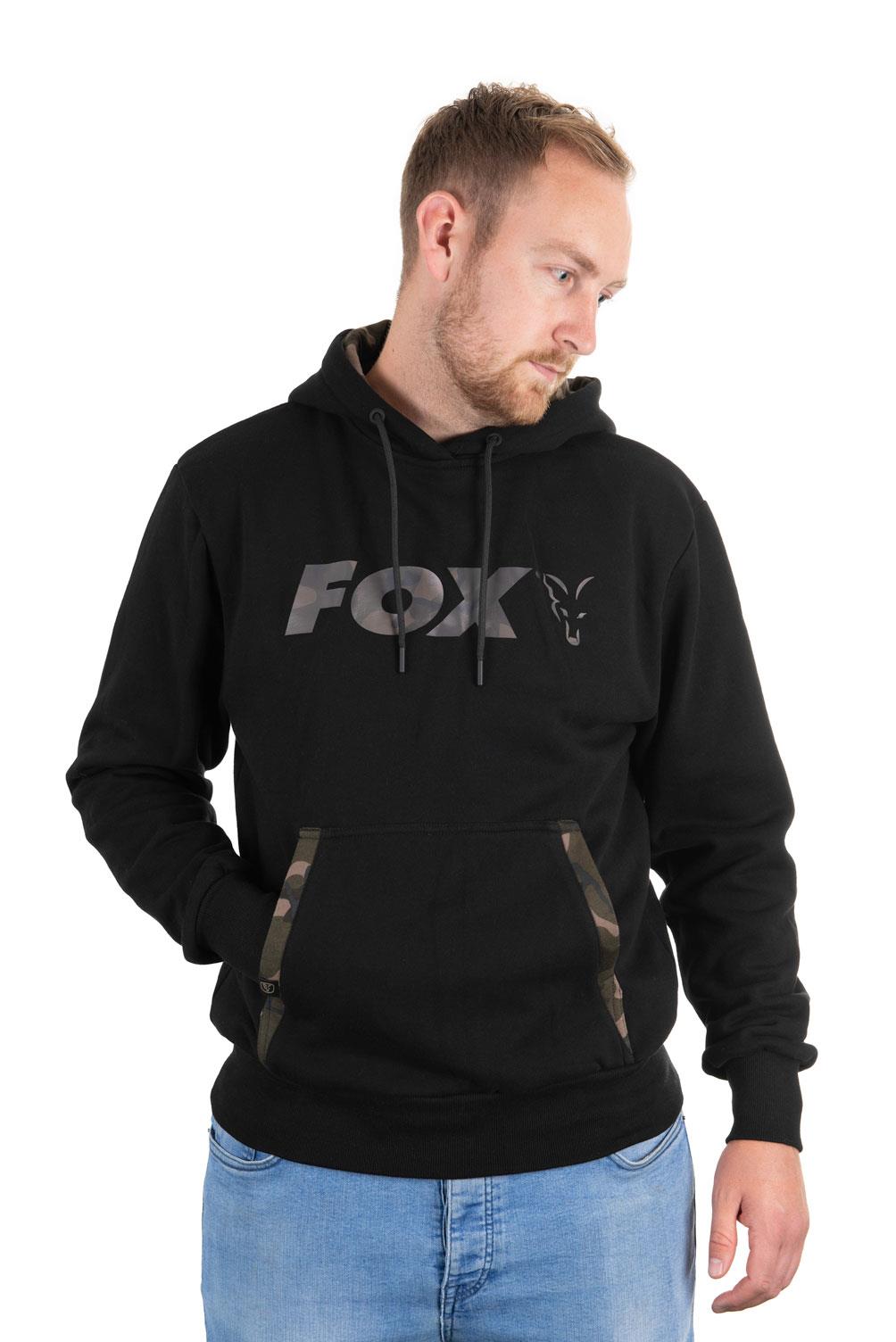 Sweat à capuche camouflage noir Fox