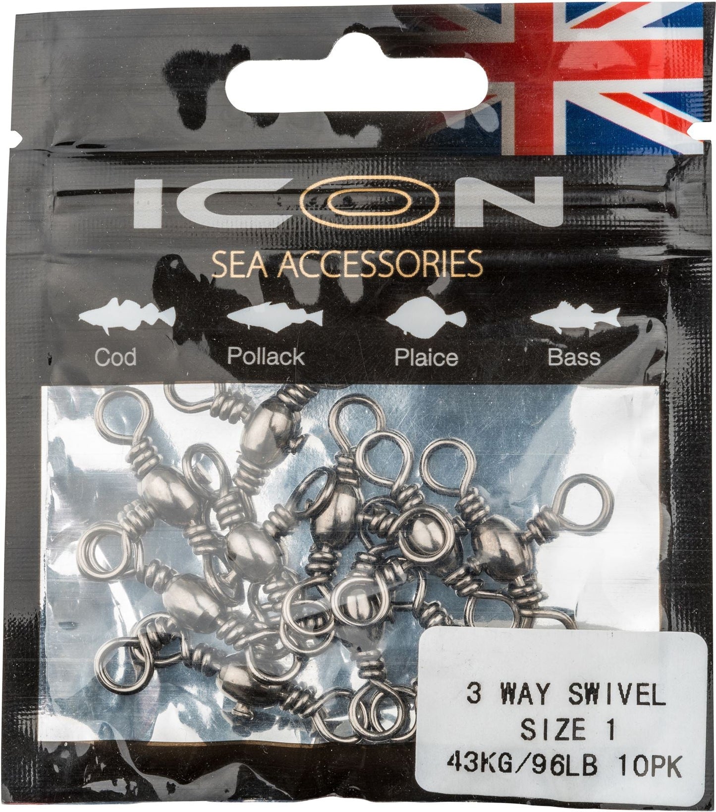 Leeda ICON 3 Way Swivel Size 1