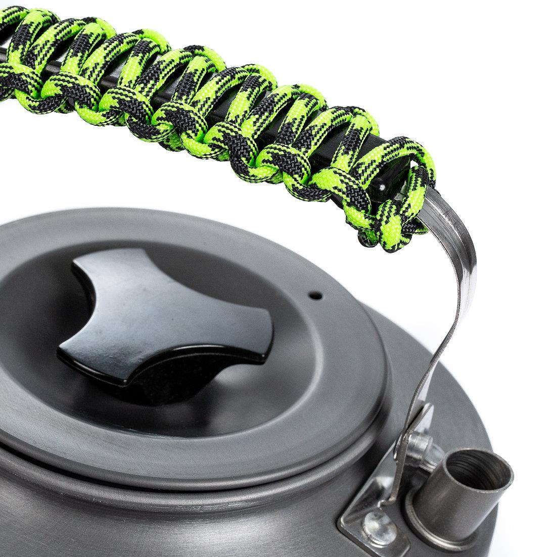 CarpLife Slim Kettle 1.1L - Neon & Black Paracord