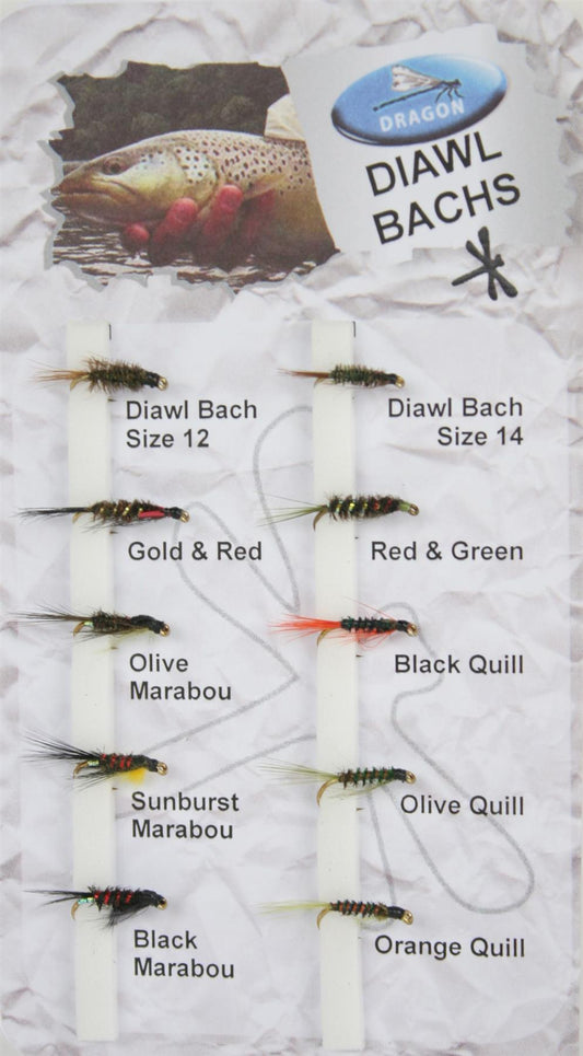 Dragon Tackle Trout Flies Diawl Bachs 