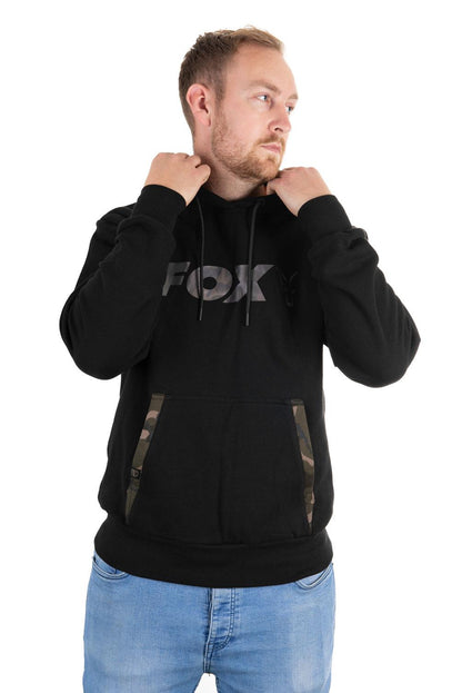 Schwarzer Fox-Camouflage-Kapuzenpullover