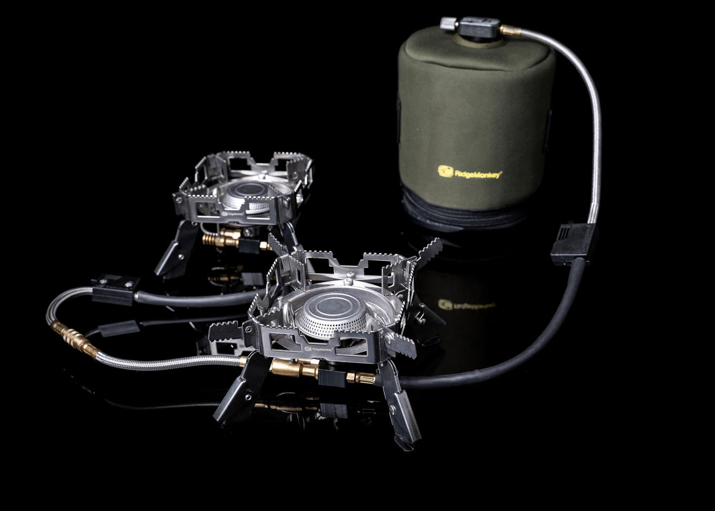 RidgeMonkey Quad Connect Stove Pro Mini Kit complet