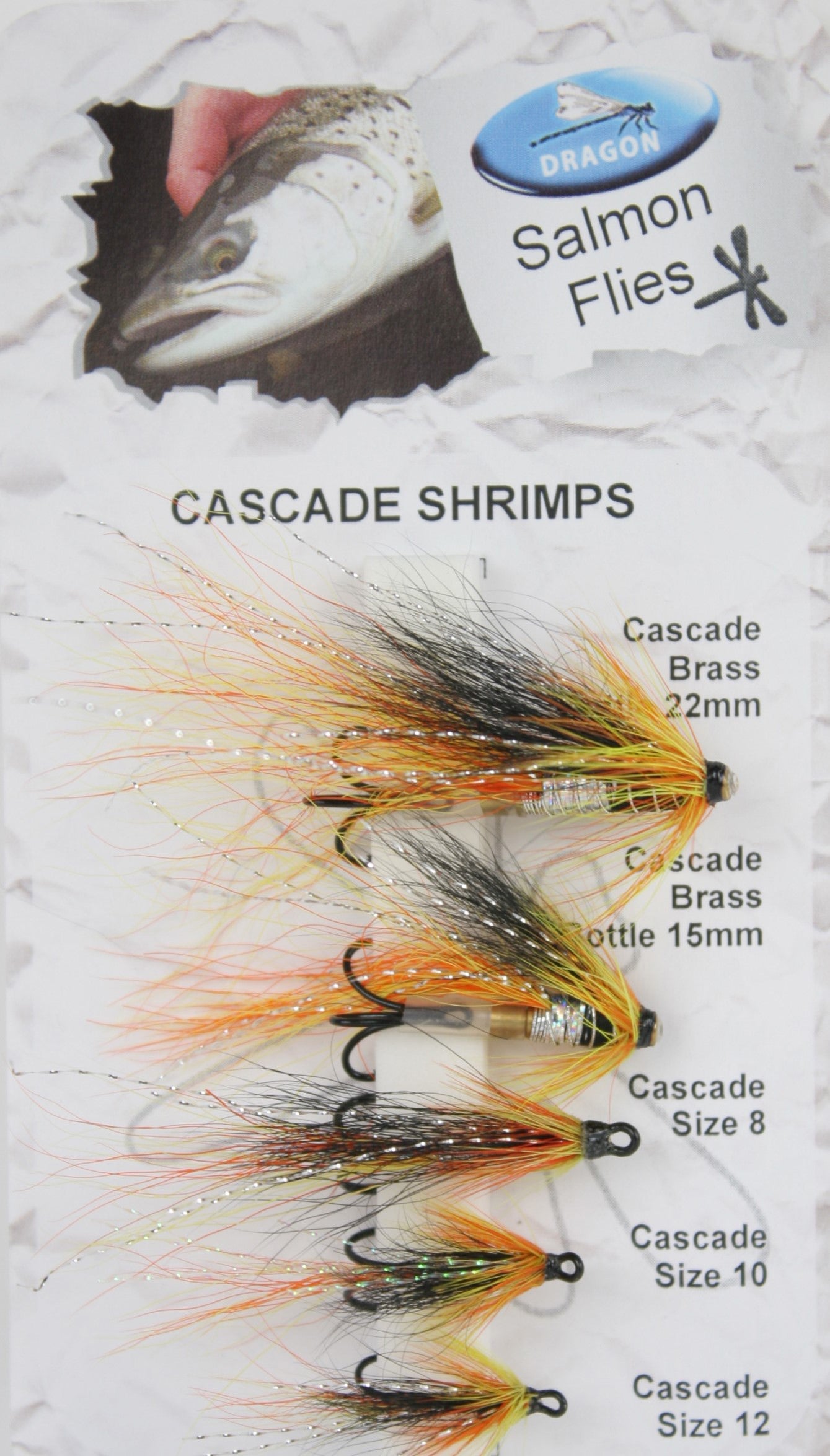 Dragon Tackle Saumon Mouches Crevettes Cascade